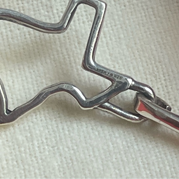 James Avery Silver Texas forged hook on Bracelet - Picture 4 of 9